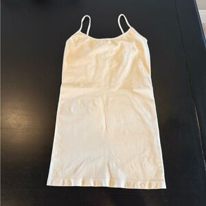 Cream Spaghetti Strap Dress